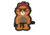 TUFF Products F The Internet Bear Patch 3x2.5in, Orange, 3x2.5&quot; P-F-Bear-OR