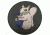 TUFF Products Secret Squirrel Patch - Velcro Backed, Gray/Blue, 3 in P-Shhh1 Patch