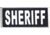 TUFF Products Sheriff PVC Patch 4.5x2in, Black with White, 4.5x2&quot; P-Sheriff-4.5x2-BW