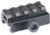 Tuff Zone 0.5in Compact Riser Mount, See-Through - 4 Slots, TZ-MR4L