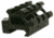 Tuff Zone Double Rail 45 Degree Angle Mount, 1.57in, Black Anodized, TZ-M45D
