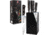 Tuo Cutlery Legacy 6-Piece Kitchen Knife Set, X50CrMoV15 Stainless Blade, Black/Brown G10 Handle, TC1510