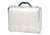 TZ Case Molded Aluminum Attache Case, Silver, 18 x 13 x 5in, AC-38 S