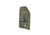 UARM SA3AU Level IIIA+ UHMWPE SAPI Armor Plate, Multi-Curved, Nylon Covered, 12.5in x 9.4in, Ranger Green, Medium, SA3AUM