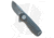 UCO Tinkham Folding Knife, 2.60in, D2, Normal Blade, Polymer Gray Handle, Gray/Gray, 7.20in, BHQ-204757