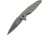 Ultra-X Bat Linerlock OD Folding Knife, 3.5 black stonewash finish D2 tool steel blade, OD green G10 handle, UXHK211M