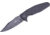Ultra-X Hugger Linerlock Black Folding Knife, 3.5 black stonewash finish 440C stainless blade, Black G10 handle, UXHK210H