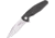 Ultra-X Hugger Linerlock Black Folding Knife, 3.5 satin finish D2 tool steel blade, Black G10 handle, UXHK210K
