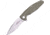 Ultra-X Hugger Linerlock OD Folding Knife, 3.5 stonewash finish D2 tool steel blade, OD green G10 handle, UXHK210J