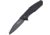 Ultra-X Omen Framelock Black Folding Knife, 3.5 black stonewash finish AUS-8 stainless blade, Black G10 handle, UXHK212E