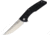 Ultra-X Rhino Linerlock Black Folding Knife, 4 stonewash finish 9Cr18MoV stainless blade, Black sculpted G10 handle, UXHK219B