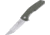 Ultra-X Rhino Linerlock OD Folding Knife, 4 satin finish 9Cr18MoV stainless tanto blade, OD green sculpted G10 handle, UXHK219A