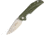 Ultra-X Rye Linerlock OD Folding Knife, 3.5 gray titanium coated D2 tool steel blade, OD green G10 handle, UXHK213G