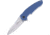 Ultra-X Vulture Linerlock Blue-Gray Folding Knife, 3.5 satin finish D2 tool steel blade, Blue-Gray textured G10 handle, UXHK221B