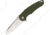 Ultra-X Vulture Linerlock OD Folding Knife, 3.5 satin finish D2 tool steel blade, OD green textured G10 handle, UXHK221C