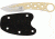 Uncle Mikes Model 155 Neck Knife Fixed Blade Knife, 3in, Desert Tan Powder Coat Stainless, Finger Ring Handle BCB155DT