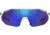 Under Armour Force 2 Sunglasses with Matte White/Grey Frame and Blue Mirror Lens, Medium, UA0011S WWK-W1