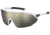 Under Armour Force 2 Sunglasses with Shiny Halo Grey Frame and Ivory Mirror Lens, Medium, UA0011S KB7-UE