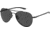 Under Armour Instinct Pilot Shape Sunglasses with Matte Black Frame and Grey Lens, Medium, UA0007GS 003-59IR