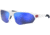 Under Armour Playmaker Sunglasses with Matte White Frame and Baseball Tuned Blue Mirror Lens, Medium, UA0001GS 6HT-W1