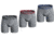 Under Armour UA Charged Cotton 6in Boxer Briefs 3 Pack - Mens, Mod Gray Medium Heather, Small, 1363617011SM