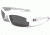 Under Armour Youth Nitro L Sunglasses, White/Black Frame, Gray Multiflection Lens U8600048-881101