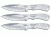United Cutlery Gil Hibben Pro Throwing Large Triple Set Stainless GH2011
