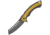 United Cutlery Ronin Bushido Linerlock A/O Folding Knife, 4.75in Closed, 3.25in Black Stonewash SS Blade, Tan Plastic Handle With Black Tpr Insert, Thumb Stud, Pocket Clip, UC3218