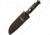United Cutlery USMCout Combat Fighter Knife, 12.5in Overall, 6.5in Black Matte 420 SS Clip Point Blade, Rubberized Handle, SS Guard, Black/Green Handle, Black Nylon Sheath, UC3156