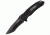 US Army Linerlock Black G10 A/O Knife USAA1018BP