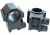 US Tactical Systems Steel Double Width .50 BMG and Large Caliber Scope Rings with 1 in Inserts, Matte Black 660-DCA