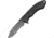 USMC Garrison Linerlock A/O Folding Knife,3.625in,Stainless Steel,Standard Edge,Black,Aluminum Handle USMA1030GP
