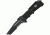 USMC Liberty II Tactical A/O Fold Knife, Black Partially SE, Black handle USMA1001B