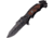 USMC Linerlock A/O Folding Knife, 5.25in Closed, 4in Black Partially Serrated SS Drop Point, Black Aluminum Handle Brown Checked Pakkawood Handle Inserts, M-A1048BW