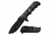 USMC M-A1059BK Spring Assisted Knife, 3.75in, 3CR13 Stainless Steel, Drop Point, Black Blade, Aluminum Handle, Black, M-A1059BK