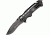 USMC Marines Rescue Linerlock,black finish stainless standard edge drop point blade USM1002DP