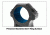 UTG PRO 34mm/2PCs Medium Profile P.O.I Picatinny Rings, Black, RWU013415