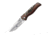 Utica Apter Blade IV Linerlock Folding Knife, 3.5 satin finish 8Cr13MoV stainless blade, Brown aluminum handle with imitation bone insert, 91-1076CP