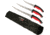 Utica Lake Slayer Combo Knife, Black and red rubberized nylon handle, 91-7085CP