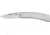 Utica Ridge Lockback Folding Knife, 2.25 satin finish stainless drop point blade, Brushed stainless handle, 11-131029CP