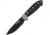 Utica Stealth IV Fixed Blade Black Knife, 5 black finish 1095HC steel blade, Black G10 handle with Glow in the dark inlay, 11-UTKS4K