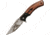 Utica True Charm III Linerlock Folding Knife, 3.13 satin finish 8Cr13MoV stainless blade, Brown wood handle, 91-1026CP