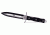 UZI Mossad Steel Single Egded Blade, Black and Silver UZK-FXB-006