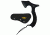 UZI Throwing Axe with black paracord on handle, Black UZK-AXE-5
