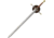 Valyrian Steel Ice Sword of Eddard Stark, 42 unsharpened 1060HC steel blade, Wood handle, VS0109