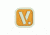 Vanquest Gear Vanquest V Logo - Glow In The Dark Patch, Orange, 9ZVQSQ-088-OR-GITD
