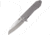 Vargo SOBATA 398 Titanium Framelock Folding Knife, 3 sintered titanium ceramic silver alloy blade, Titanium handle, T-500
