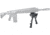 Vector Optics Carbon Fiber Spring Bipod, 6-9in, Black, RSCFP-06