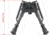 Vector Optics Carbon Fiber Swivel Spring Bipod, 6-9in, Black, RSCFS-06