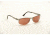 VedaloHD Palermo Sunglasses - Silver Frame, Copper Rose Lenses 8076